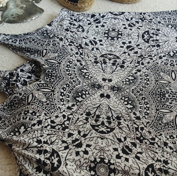 B&W Bohemian Dress - Picture 2 of 6